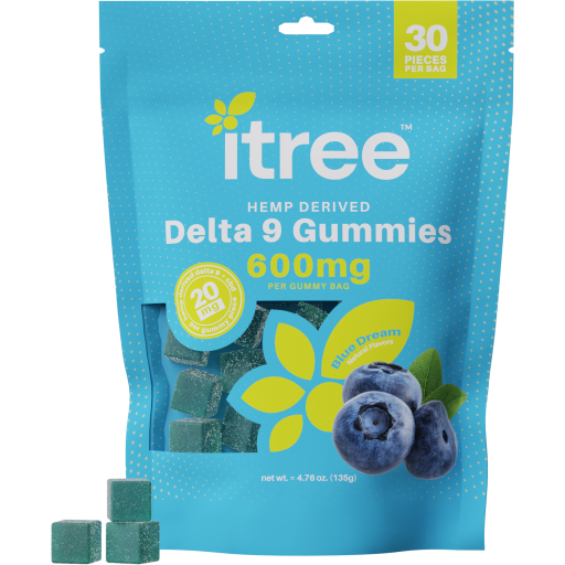 Delta 9 Gummies 600mg (Blue Dream) 30ct